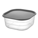 Φαγητοδοχείο TNS Πλαστικό Τετράγωνο με Καπάκι 3,8Lt