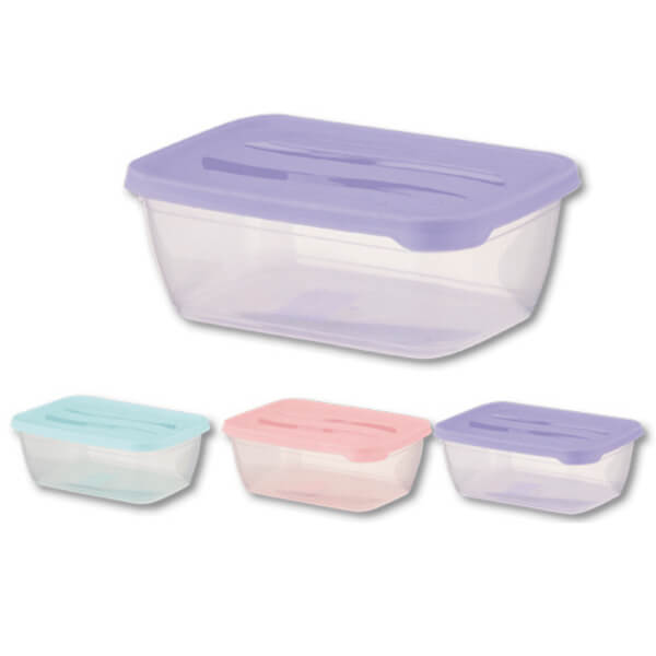 Φαγητοδοχείο TNS Πλαστικό Παραλληλόγραμμο με Καπάκι 2,5Lt