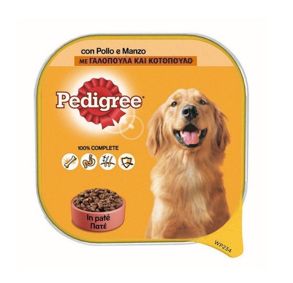 Pedigree Πατέ Σκύλου 300gr σε Γεύση Κοτόπουλο & Γαλοπούλα