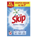 Skip Σκόνη Πλυντηρίου 50Μεζ Active Clean 3.250Kg