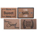 Πατάκι Εξώπορτας Tns με Κοκοφοίνικα Καφέ 15mm και Λάστιχο 40x60cm σε Διάφορα Σχέδια