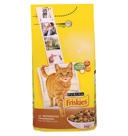 Friskies Kροκέτα Γάτας 2kg σε Γεύση Κοτόπουλο & Γαλοπούλα