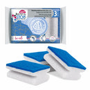 Σφουγγάρι Κουζίνας York Bacteria Stop με Κοιλότητα Σετ 3τμχ (YK3405)