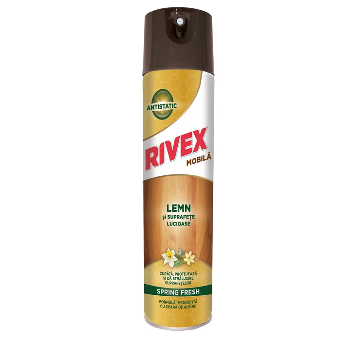 Γυαλιστικό Επίπλων Rivex με Άρωμα Λουλουδιών 300ml