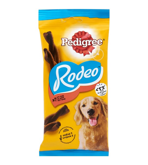 Pedigree Rodeo Stick για Σκύλους 123gr 7τμχ σε Γεύση Μοσχάρι