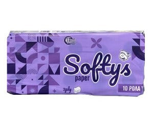 Χαρτί Υγείας Softys Deco Lux 10 Ρολά 3 Φύλλων 87gr