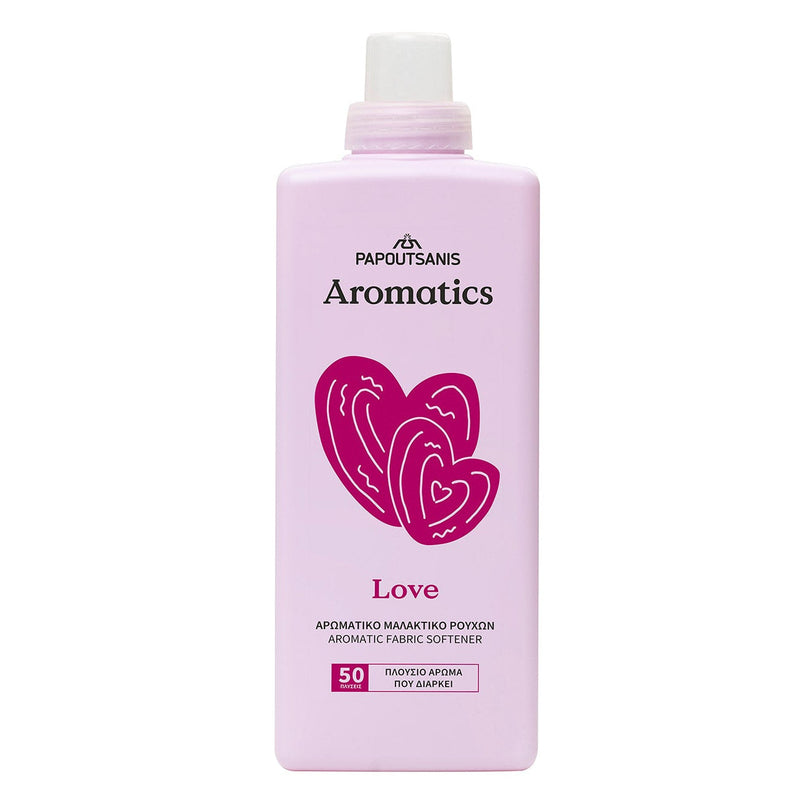 Papoutsanis Aromatics Μαλακτικό Ρούχων 1lt με Άρωμα Love 50Μεζ