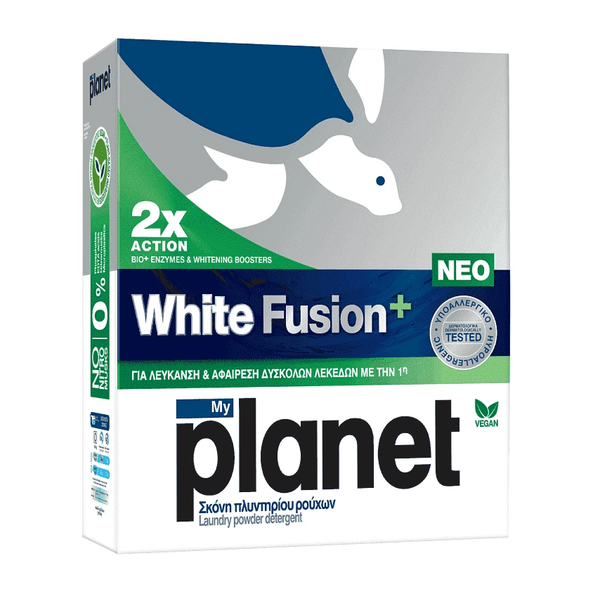 Planet Σκόνη Πλυντηρίου 54Μεζ White Fusion+ 2.484Kg