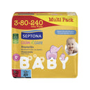 Septona Calm n' Care Χαμομήλι Μωρομάντηλα 3x80Τμχ