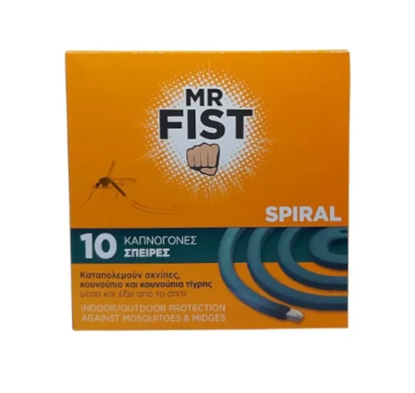 Mr Fist Εντομοαπωθητικές Σπείρες 10Τμχ