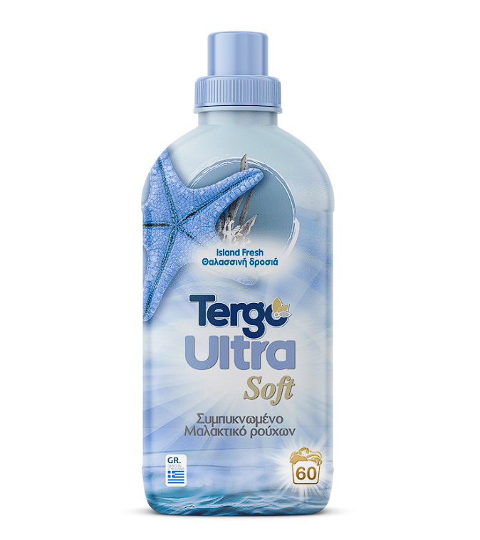 Tergo Συμπυκνωμένο Ultra Soft Μαλακτικό Ρούχων 1400ml με Άρωμα Φρεσκάδας 60Μεζ