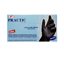 Γάντια Latex Practic Νιτριλίου Μαύρα Μεγάλο Μέγεθος 100Τμχ