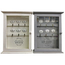 Κλειδοθήκη Ξύλινη Tns με Τζαμί 6 Θέσεων 22x6,5x30cm σε 2 Χρώματα