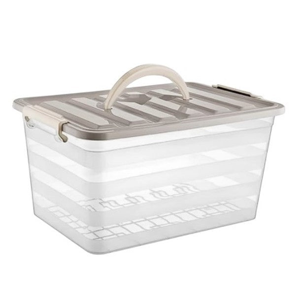 Φαγητοδοχείο Tns με Καπάκι Kλιπ και Xειρολαβή 10Lt 35x14x17,5cm