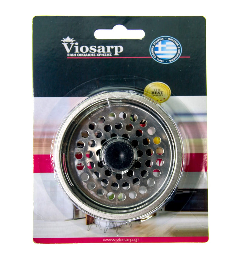 Φίλτρο για Νεροχύτη Viosarp Ανοξείδωτο Γίγας 8.5cm