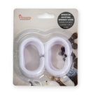 Κρίκοι Κουρτίνας Μπάνιου Viosarp Λευκό Σετ 12Τμχ