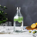 Μπουκάλι Νερού Γυάλινο Viosarp σε Διάφανο Χρώμα με Μεταλλικό Βιδωτό Καπάκι 1Lt