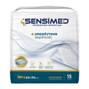 Υποσέντονα Ακράτειας SENSIMED 60x90cm με Αυτοκόλλητα & Sap 15Τμχ