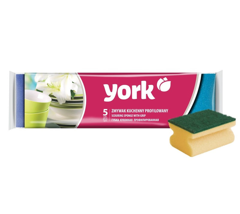 Σφουγγάρι Κουζίνας York Grip Σετ 5τμχ (YK3102)