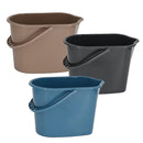 Πλαστικός Κουβάς Ορθογώνιος με Στίφτη York 14Lt σε Διάφορα Χρώματα (YK7001)