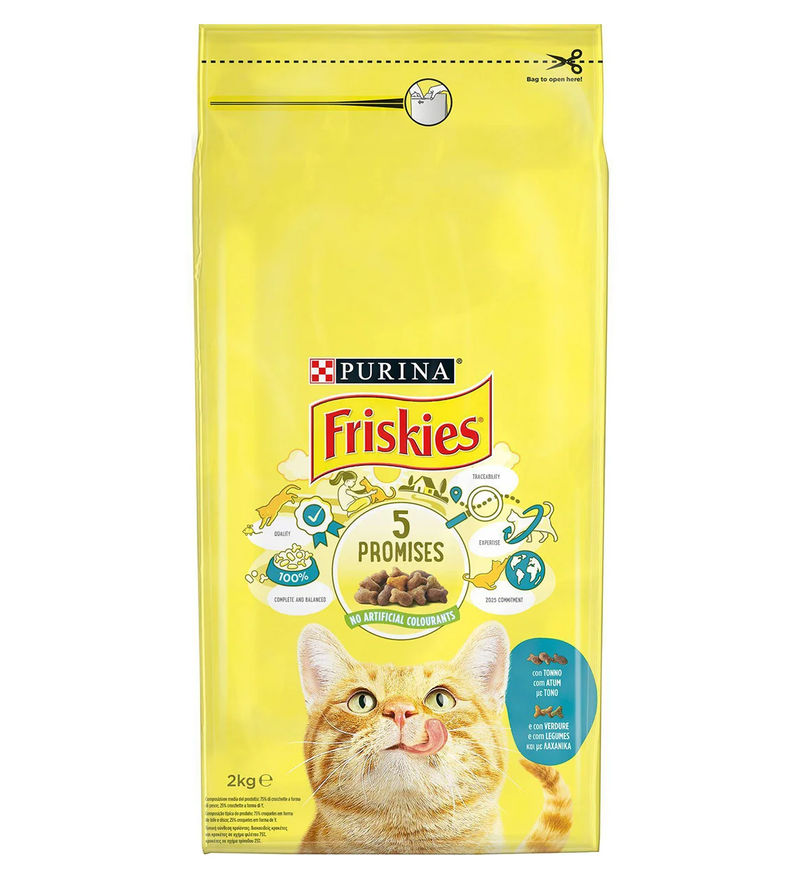 Friskies Kροκέτα Γάτας 2kg σε Γεύση Τόνο & Λαχανικά