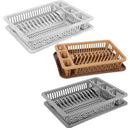 Πιατοθήκη Πλαστική Επίπεδη Tns με Δίσκο σε Διάφορα Χρώματα 45.50x37.50x9.50cm