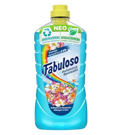 Fabuloso Υγρό Πατώματος 1Lt Άρωμα Θαλασσινή Φρεσκάδα