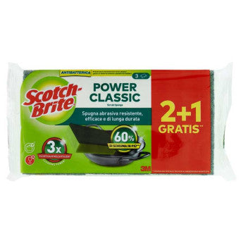 Σφουγγάρι Κουζίνας Σετ Scotch Brite Power Classic 2+1 Δώρο