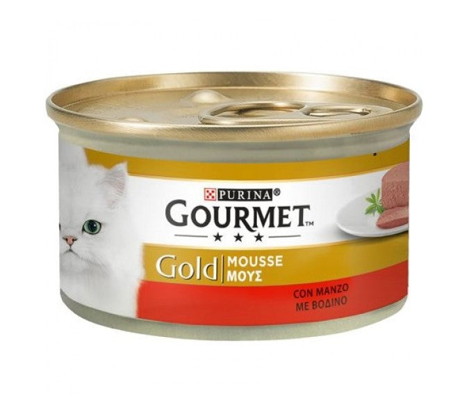 Gourmet Gold Mousse για Γάτες 85gr σε Γεύση Βοδινό