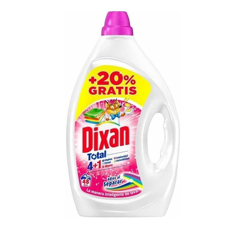 Dixan Υγρό Πλυντηρίου 4+1 Total Color 48Μεζ 2.160Lt
