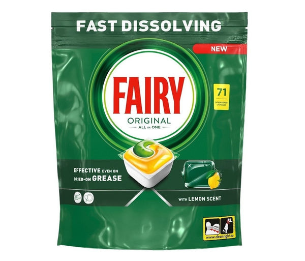 Fairy Κάψουλες Original All in One Λεμόνι 71 Ταμπλέτες