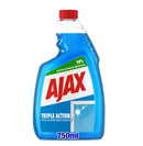 Ajax triple action Υγρό Ανταλλακτικό Καθαριστικό για Τζάμια 750ml