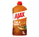 Ajax Υγρό Πατώματος για Ξύλο & Παρκέ 1Lt Άρωμα Αμύγδαλο