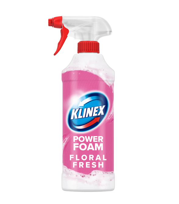 Klinex Spray Foam Για Καθαρισμό Μπάνιου με Άρωμα Floral Fresh 435ml