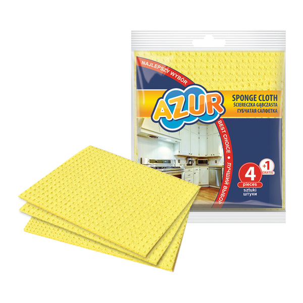 Πανάκια Απορροφητικά σαν Σφουγγάρι York Azur 17.50x15.50cm Σετ 4τμχ+1τμχ Δώρο (YK2406)