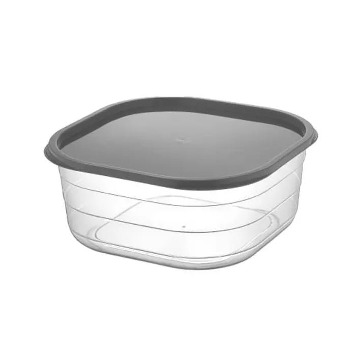 Φαγητοδοχείο TNS Πλαστικό Τετράγωνο με Καπάκι 2,5Lt