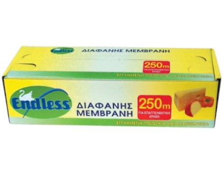 Κλασική Διαφανής Μεμβράνη Τροφίμων Endless Επαγγελματική 250m