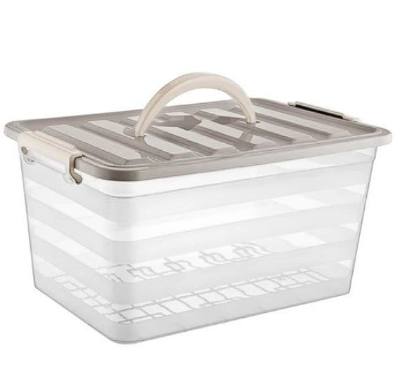 Φαγητοδοχείο Tns με Καπάκι Kλιπ και Xειρολαβή 16Lt 40x28x20cm