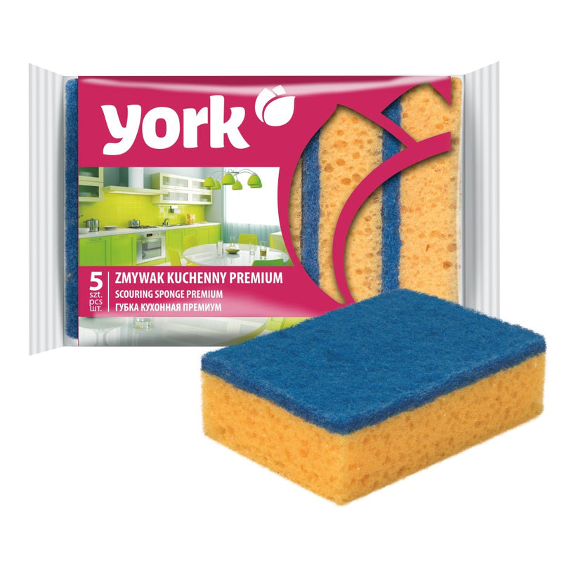 Σφουγγάρι Κουζίνας York Premium Σετ 5τμχ (YK3030)