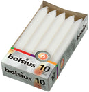 Κεριά Κηροπηγίου(Σπαρματσέτα) 170/20mm Bolsius 10άδα - Λευκό(Τεμάχιο)