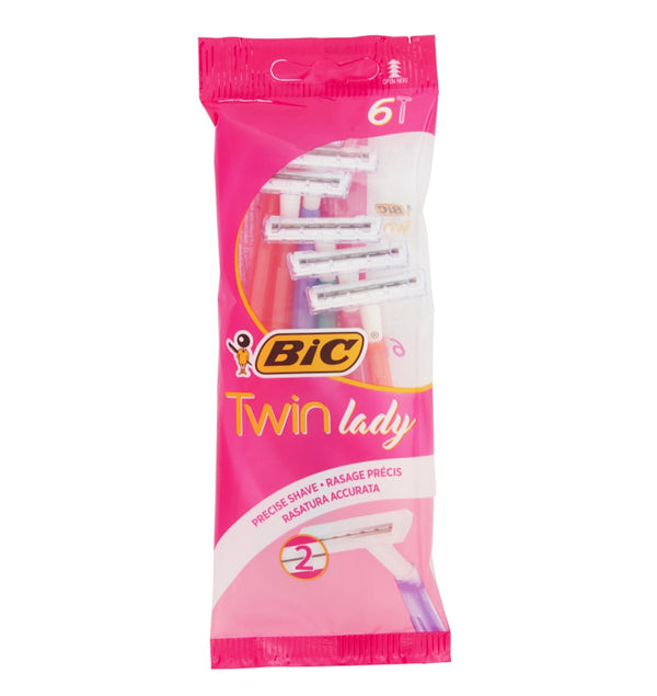 Bic Twin Lady Ξυραφάκια μιας Χρήσης με 2 Λεπίδες 6Τμχ