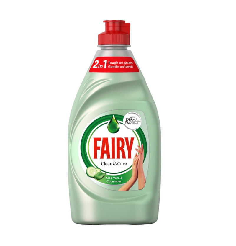 Fairy Υγρό Πιάτων 340ml με Άρωμα Αλόη Βέρα & Αγγούρι