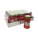 Κερί Διαρκείας Bolsius 3 ημερών με Καπάκι - Κόκκινο (Κιβώτιο-24τμχ)