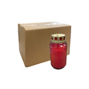 Κερί Διαρκείας Bolsius 5 ημερών Γυάλινο Ρίγα με Καπάκι - Κόκκινο (Κιβώτιο-6τμχ)