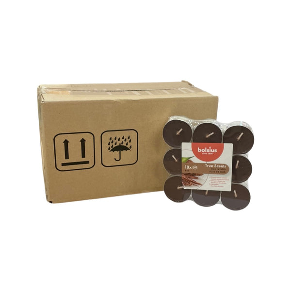 Αρωματικό Ρεσώ 4ωρών Bolsius True Scents 18άδα - Σανδαλόξυλο (Κιβώτιο-8τμχ)