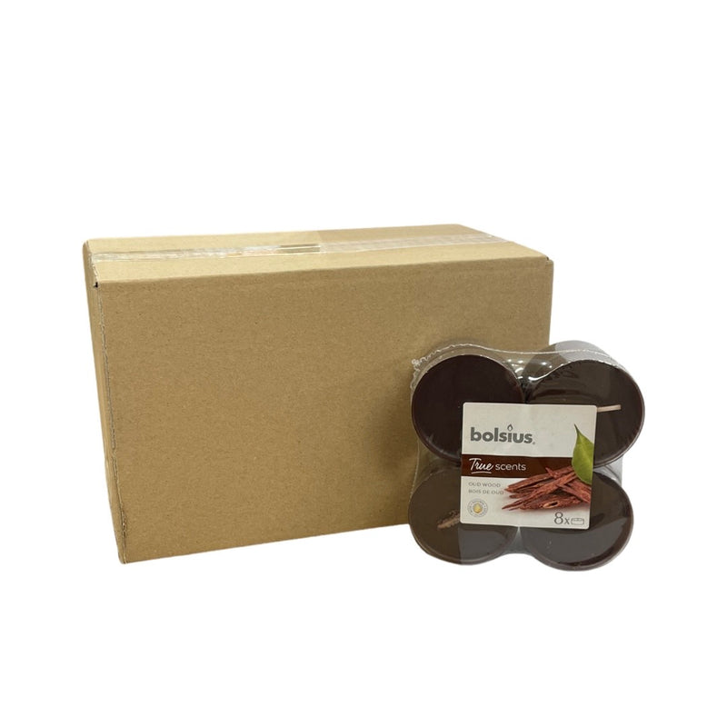 Αρωματικό Ρεσώ 8ωρών Clear Cup Bolsius True Scents 8άδα - Σανδαλόξυλο (Κιβώτιο-6τμχ)