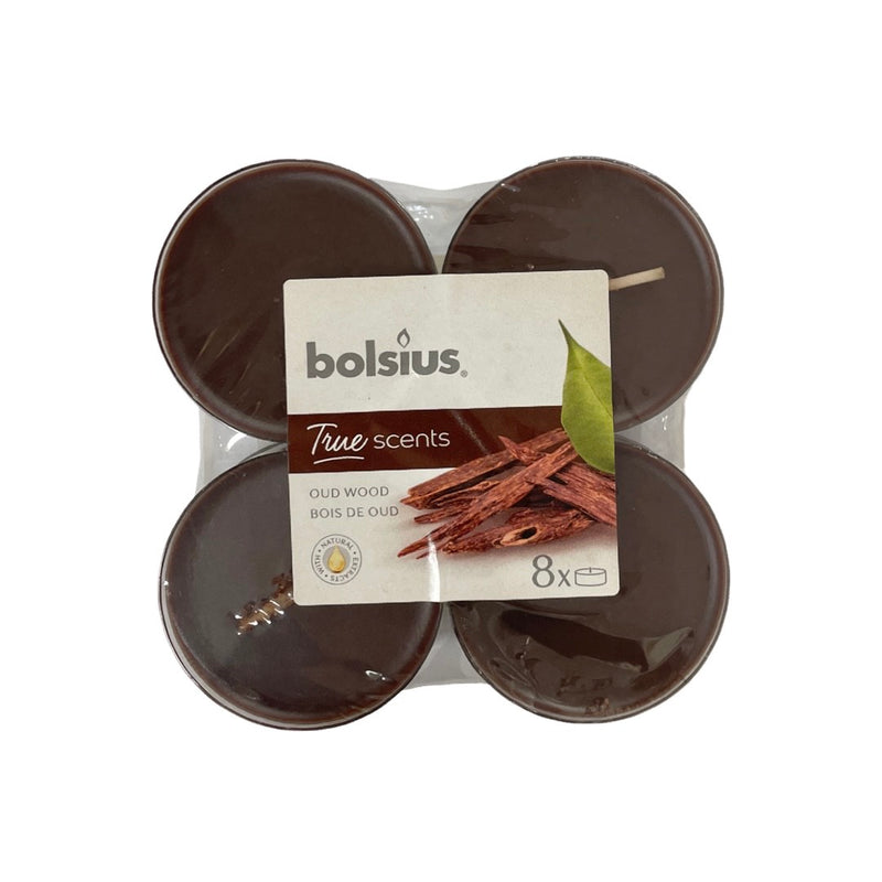 Αρωματικό Ρεσώ 8ωρών Clear Cup Bolsius True Scents 8άδα - Σανδαλόξυλο (Κιβώτιο-6τμχ)