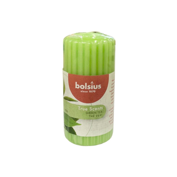 Αρωματικό Κερί Κορμός Bolsius True Scents 120/60mm-Πράσινο Τσάι (Τεμάχιο)