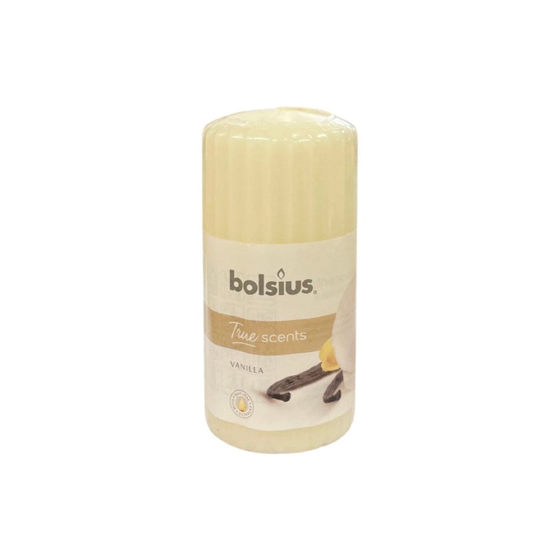 Αρωματικό Κερί Κορμός Bolsius True Scents 120/60mm-Βανίλια (Τεμάχιο)