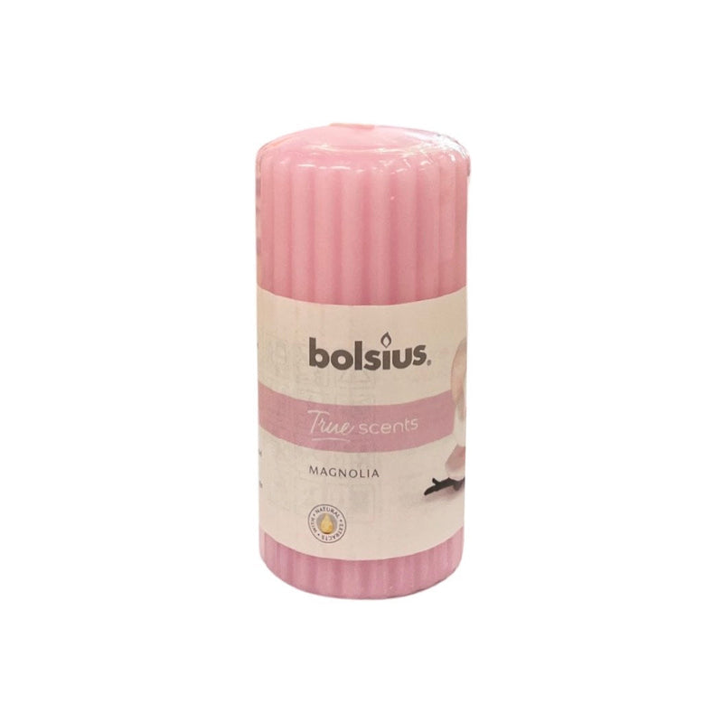 Αρωματικό Κερί Κορμός Bolsius True Scents 120/60mm-Μανώλια (Τεμάχιο)